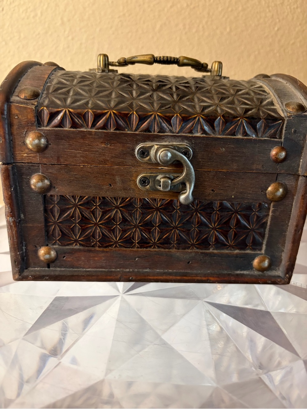 Old Wooden Treasure Chest Type Box